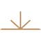 Ekena Millwork Saratoga Timber Gable Bracket, Western Red Cedar, 108"W x 49"H x 1 1/2"D x 3 1/2"F, 11/12 Pitch GBW108X49X0204SAR00SWR - alternate 1